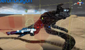 A glimpse of the final sized Sea Emperor, with the blue Cyclops for scale
