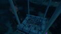 The bottom of the mining facility.