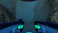 entering the Blood Kelp Trench aboard a Seamoth