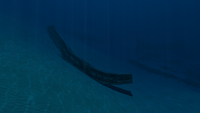 A large piece of metal debris