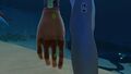 Player hands with Carar infection texture